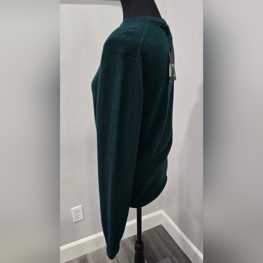 NWT NAADAM 100% Cashmere Crewneck Sweater – Pine Green – Size XS - Picture 4 of 7